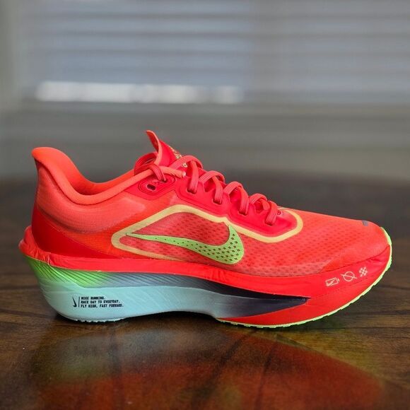 Nike Zoom Fly 6 Bright Crimson Lime Blast Running Shoes LE FN8455-601 Women’s 7 - Picture 9 of 16